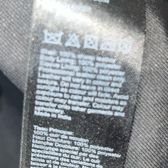 All Saints Cargo distressed leather biker / moto jacket - Picture 8 of 10